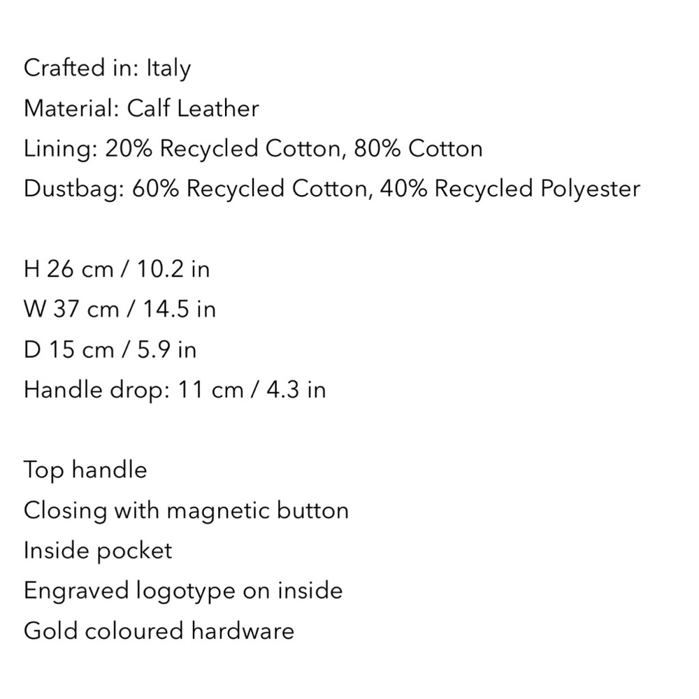 Flattered Black Leather Tote Bag - Picture 4 of 16